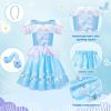 imageMeland Princess Dress Up for Girls 36 Dress Up Clothes for Girls with Princess Shoes Toy Birthday Gift for Toddlers GirlsMermaid