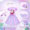 imageMeland Princess Dress Up for Girls 36 Dress Up Clothes for Girls with Princess Shoes Toy Birthday Gift for Toddlers GirlsMermaid