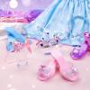 imageMeland Princess Dress Up for Girls 36 Dress Up Clothes for Girls with Princess Shoes Toy Birthday Gift for Toddlers GirlsMermaid