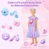 imageMeland Princess Dress Up for Girls 36 Dress Up Clothes for Girls with Princess Shoes Toy Birthday Gift for Toddlers GirlsMermaid