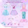 imageMeland Princess Dress Up for Girls 36 Dress Up Clothes for Girls with Princess Shoes Toy Birthday Gift for Toddlers GirlsMermaid
