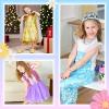imageMeland Princess Dress Up for Girls 36 Dress Up Clothes for Girls with Princess Shoes Toy Birthday Gift for Toddlers GirlsPrincess