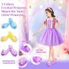 imageMeland Princess Dress Up for Girls 36 Dress Up Clothes for Girls with Princess Shoes Toy Birthday Gift for Toddlers GirlsPrincess