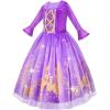 imageMeland Princess Dress Up for Girls Dress Up Clothes for Halloween Costumes Birthday Gift for Toddlers Aged 310 Years Old