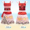 imageMeland Princess Dress Up for Girls Dress Up Clothes with Light Up Flower Crown Halloween Costumes for Girls Toddlers 38Red Princess Dress