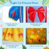 imageMeland Princess Dress Up for Girls Halloween Costumes ampamp Birthday Gift for Toddlers Age 38Light Up Princess Dress