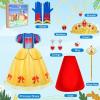 imageMeland Princess Dress Up for Girls Halloween Costumes ampamp Birthday Gift for Toddlers Age 38Princess Dress