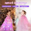 imageMeland Princess Dress up Clothes for Little Girl 11Pcs Princess Cape with Crown Princess Dresses for Girl 38 Birthday GiftRose Pink