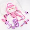 imageMeland Toy Doctor Kit for Girls  Pretend Play Doctor Set with Dog Toy Carrying Bag Stethoscope Toy ampamp Dress Up Costume  Doctor Play Gift for Kids Toddlers Ages 3 4 5 6 Year Old for Role PlayPink with Doll