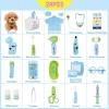 imageMeland Toy Doctor Kit for Girls  Pretend Play Doctor Set with Dog Toy Carrying Bag Stethoscope Toy ampamp Dress Up Costume  Doctor Play Gift for Kids Toddlers Ages 3 4 5 6 Year Old for Role PlayBlue with Doll