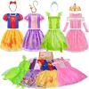 imageMeland Princess Dress Up  Dress Up Clothes for Girls with ToysChristmas Birthday Gift for Toddler Girls 345678 YearsYellow