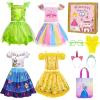imageMeland Princess Dress Up  Princess Dresses for Girls with Princess Toys Dress Up Clothes for Little Girls Pretend PlayFairy