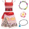 imageMeland Princess Dress Up for Girls Dress Up Clothes with Light Up Flower Crown Halloween Costumes for Girls Toddlers 38Red Princess Dress