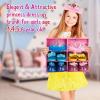 imageMeland Princess Dress Up for Girls 36  Princess Toys for Girls Dress up ampamp Pretend Play Girls Gift for Birthday Christmas Medium BlueBlue