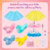 imageMeland Princess Dress Up for Girls 36  Princess Toys for Girls Dress up ampamp Pretend Play Girls Gift for Birthday Christmas Medium BlueBlue