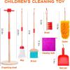 imageMeland Wooden Kids Cleaning Set  Toddler Pretend Play Toys with Toy Mop Broom ampamp House Cleaning Kit Christmas Birthday Gift for Toddler Preschool Girls BoysWooden