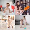 imageMeland Wooden Kids Cleaning Set  Toddler Pretend Play Toys with Toy Mop Broom ampamp House Cleaning Kit Christmas Birthday Gift for Toddler Preschool Girls BoysWooden