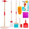 imageMeland Wooden Kids Cleaning Set  Toddler Pretend Play Toys with Toy Mop Broom ampamp House Cleaning Kit Christmas Birthday Gift for Toddler Preschool Girls BoysWooden