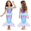 imageMeland Mermaid Dress  Little Mermaid Costume with Bag for Girls 310 Princess Dress Up for Birthday Gift Halloween CostumeLight Up Mermaid Dress