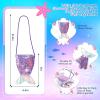 imageMeland Mermaid Dress  Little Mermaid Costume with Bag for Girls 310 Princess Dress Up for Birthday Gift Halloween CostumeLight Up Mermaid Dress