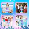 imageMeland Mermaid Dress  Little Mermaid Costume with Bag for Girls 310 Princess Dress Up for Birthday Gift Halloween CostumeLight Up Mermaid Dress
