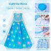 imageMeland Princess Dress Up for Girls  Light Up Halloween Costume for Girl Age 310 Year Role PlayChristmas Birthday Gift Idea