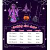 imageMeland Witch Costume for Girls  Light up Halloween Costumes for Kids Girl Dress up Witch Dress for Toddler Girls Ages 310
