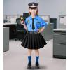 imageMeland Police Officer Costume for Girls  Halloween Dress Up for Girl Age 312 Role Play Outfit for Halloween Career Day