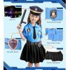 imageMeland Police Officer Costume for Girls  Halloween Dress Up for Girl Age 312 Role Play Outfit for Halloween Career Day