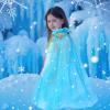 imageMeland Princess Dress up Clothes for Girl 11Pcs Princess Cape with Kid Crown ToysDresses for Girl 345678 Birthday GiftBlue