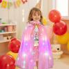imageMeland Princess Dress up Clothes for Girl 11Pcs Princess Cape with Kid Crown ToysDresses for Girl 345678 Birthday GiftLight Pink