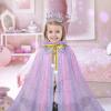 imageMeland Princess Dress up Clothes for Girl 11Pcs Princess Cape with Kid Crown ToysDresses for Girl 345678 Birthday GiftPurple