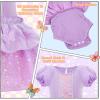 imageMeland Baby Princess Costume  Baby Girl Halloween Costumes for Infant Girls 6 Month3T Princess Dress for Toddler Dress UpPurple 1