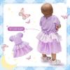 imageMeland Baby Princess Costume  Baby Girl Halloween Costumes for Infant Girls 6 Month3T Princess Dress for Toddler Dress UpPurple 1