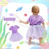 imageMeland Baby Princess Costume  Baby Girl Halloween Costumes for Infant Girls 6 Month3T Princess Dress for Toddler Dress UpPurple 2