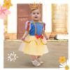 imageMeland Baby Princess Costume  Baby Girl Halloween Costumes for Infant Girls 6 Month3T Princess Dress for Toddler Dress UpYellow
