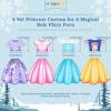 imageMeland Princess Dress Up  Princess Dresses for Girls with Princess Toys Dress Up Clothes for Little Girls Pretend PlayClassic