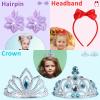imageMeland Princess Dress Up  Princess Dresses for Girls with Princess Toys Dress Up Clothes for Little Girls Pretend PlayClassic