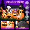 imageMeland Halloween Inflatable Outdoor Decorations  8Ft Long Inflatable Halloween Pumpkins with LED Light Halloween Blow ups for Outside Backyard Garden Orange85FT Inflatable Pumpkin