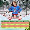 imageMeland Kids Ugly Christmas Sweater  Light Up Funny Holiday Pullover  Cute Xmas Sweater for Boys ampamp Girls Age 516 Year OldBlue Rocket Santa