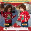 imageMeland Kids Ugly Christmas Sweater  Light Up Funny Holiday Pullover  Cute Xmas Sweater for Boys ampamp Girls Age 516 Year OldRed Corgi