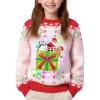 imageMeland Kids Ugly Christmas Sweater  Light Up Funny Holiday Pullover  Cute Xmas Sweater for Boys ampamp Girls Age 516 Year OldPink Christmas