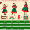 imageMeland Elf Costume for Kids  Light Up Elf Dress for Girls Holiday Outfit Christmas Costume for Toddler Girl 310 Years Old