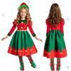 imageMeland Elf Costume for Kids  Light Up Elf Dress for Girls Holiday Outfit Christmas Costume for Toddler Girl 310 Years Old