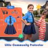 image:imageMeland Girls Career Dress Up Costume Set  Doctor Scientist Coat Police Outfit Skirt Set amp Firefighter Costume Role Play with Accessories Halloween Birthday Gift for Girls Ages 38