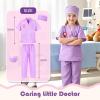 image:imageMeland Girls Career Dress Up Costume Set  Doctor Scientist Coat Police Outfit Skirt Set amp Firefighter Costume Role Play with Accessories Halloween Birthday Gift for Girls Ages 38