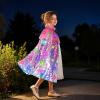 image:imageMeland Princess Dress Up for Girls 38 11Pcs Mermaid Cape with Crown Dress Up Clothes Birthday Gift Toys for Girls ToddlersBright Pink