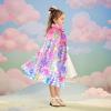 image:imageMeland Princess Dress Up for Girls 38 11Pcs Mermaid Cape with Crown Dress Up Clothes Birthday Gift Toys for Girls ToddlersBright Pink