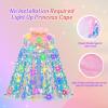 image:imageMeland Princess Dress Up for Girls 38 11Pcs Mermaid Cape with Crown Dress Up Clothes Birthday Gift Toys for Girls ToddlersBright Pink