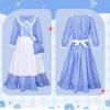 image:imageMeland Pioneer Dress for Girls Colonial Floral Costume with Bonnet Apron amp Purse Dress Up Clothes for Girls Ages 513Blue